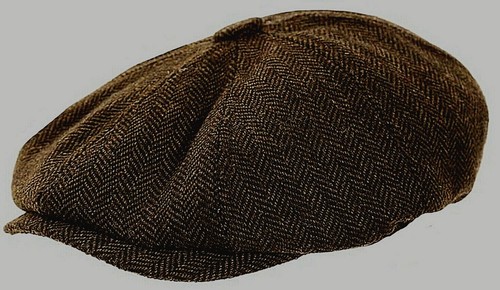 Peaky Blinders Winter Hat Newsboy Flat Cap Herringbone Tweed Wool Baker Boy - 第 14/17 張圖片