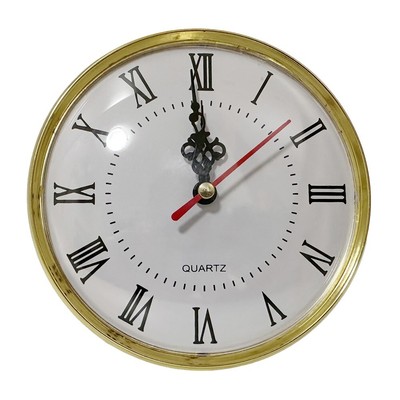 DIY Gold-Quarzuhr-Einsatz – Leises Uhrwerk, Mehrere Größen (65mm, 80mm, 90mm, 105mm, 110mm), Mit Arabischen Ziffern