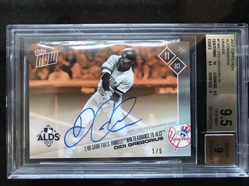 Didi Gregorius [Autograph Red] #746C 2017 Topps Now card