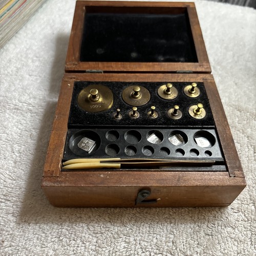 Antique CENCO Laboratory/Apothecary Metric 9 Weight Set - Picture 14 of 20