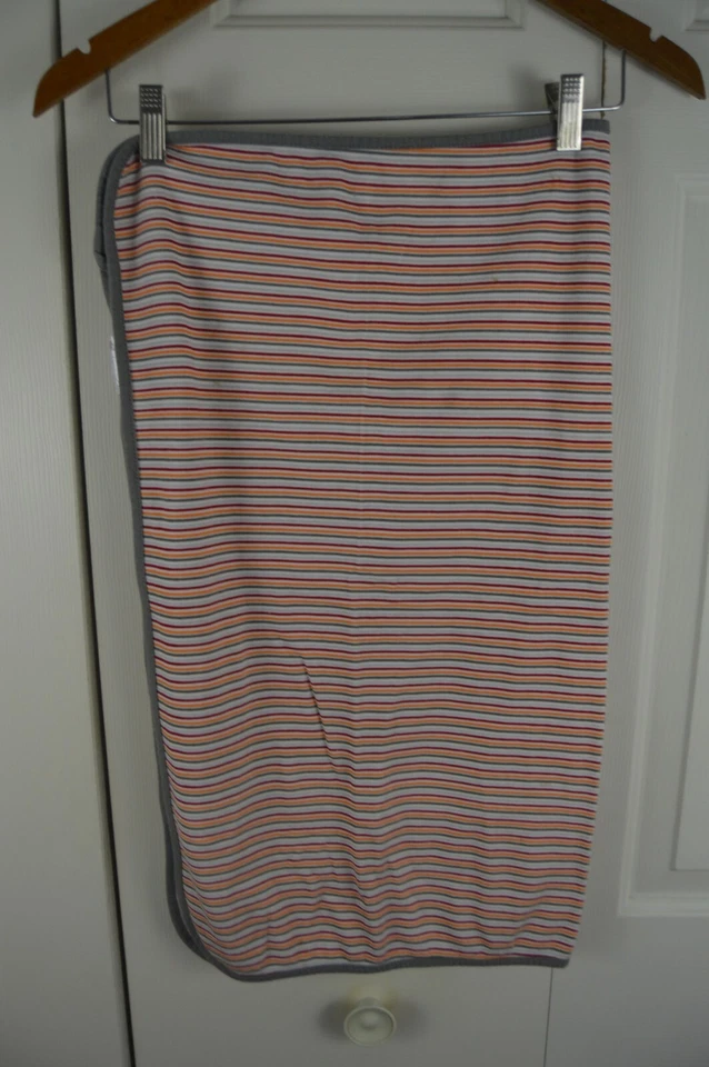 Rene Rofe полоски Baby одеяло серый белый красный оранжевый тонкий хлопок эластичной милый - Изображение 2 из 4