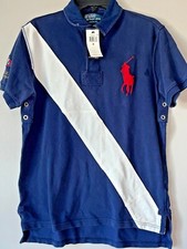 Polo Ralph Lauren R.L.P.C Yacht Club Custom Fit Mesh Polo Shirt M Navy M0530