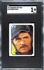 1976 Fans #149 ROBERT SHAW Captain Quint from JAWS Rookie Card SGC 1 (pop:4)