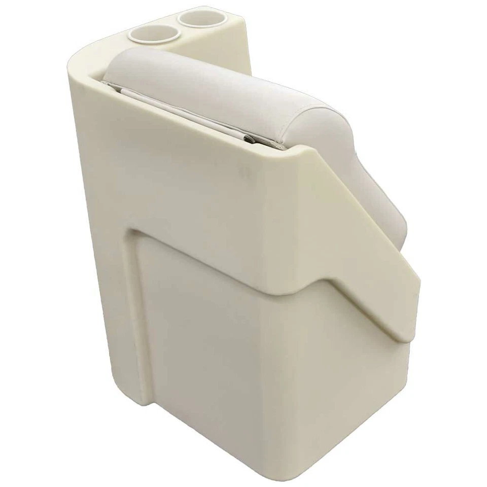 Wise Pontoon Boat Lean Back Seat 3407-1871 | Left 17 x 23 1/2 Inch Off Gray - Image 4 of 4