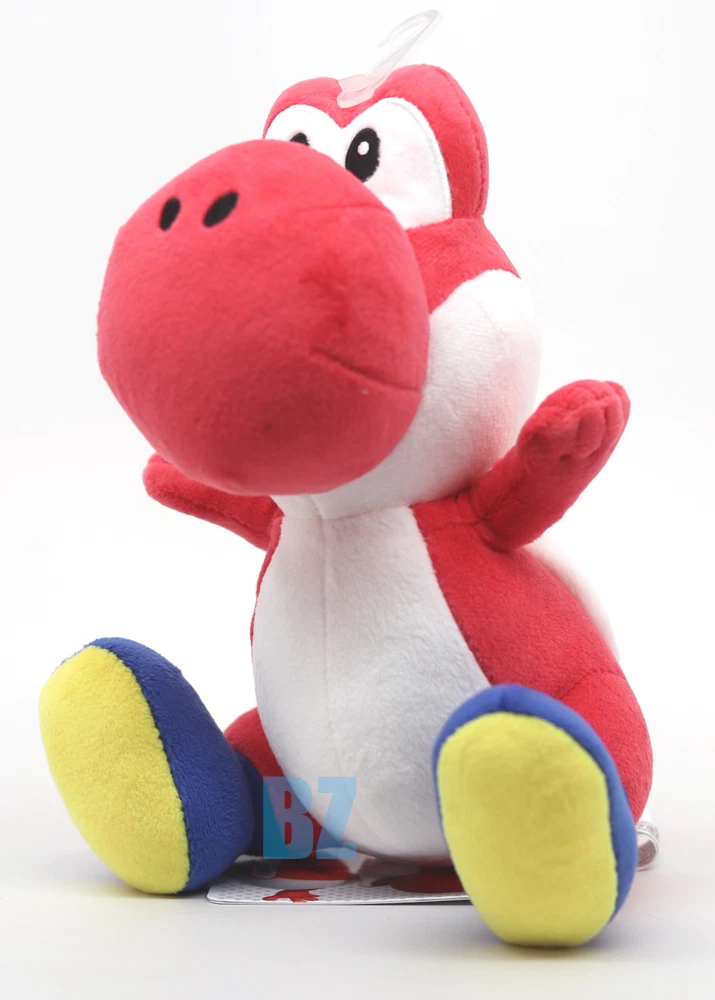 GENUINE Super Bros Red Yoshi Stuffed All Star Plush 7&#034; Buddy 1389 | eBay