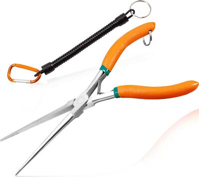Long Reach Nadelzange 7 dünne extra lange Nadelzange mit Wellenschliff