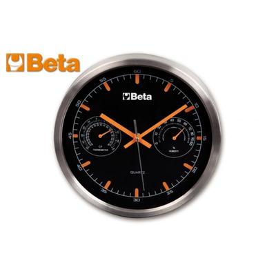 Beta Tools Aluminium Wall Clock With Thermometer 9594 for sale  