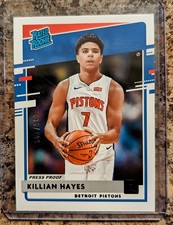 2020-21 Panini Donruss Killian Hayes Press Proof Purple #204  /199 (RC)
