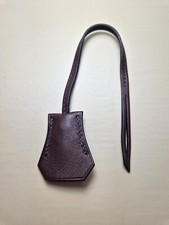 Clochette Hermès en cuir marron pour sac Kelly & Birkin 25