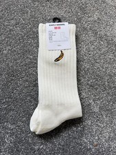 KAWS + Warhol x Uniqlo "Banana/BFF" - UT Graphic Socks, White UK 5-8 Brand New