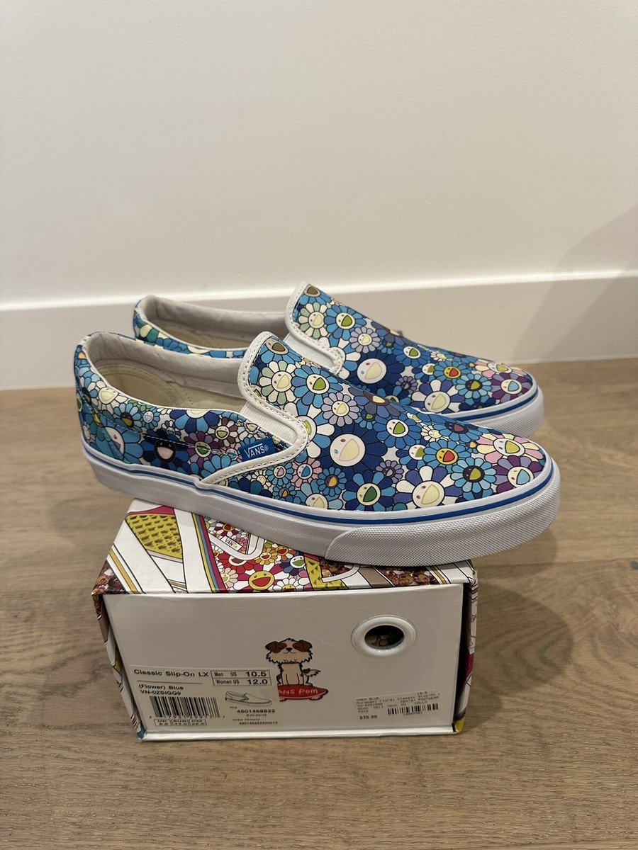 Size Vans Vault Classic Slip-On x Takashi Murakami Limited Edition  Flower