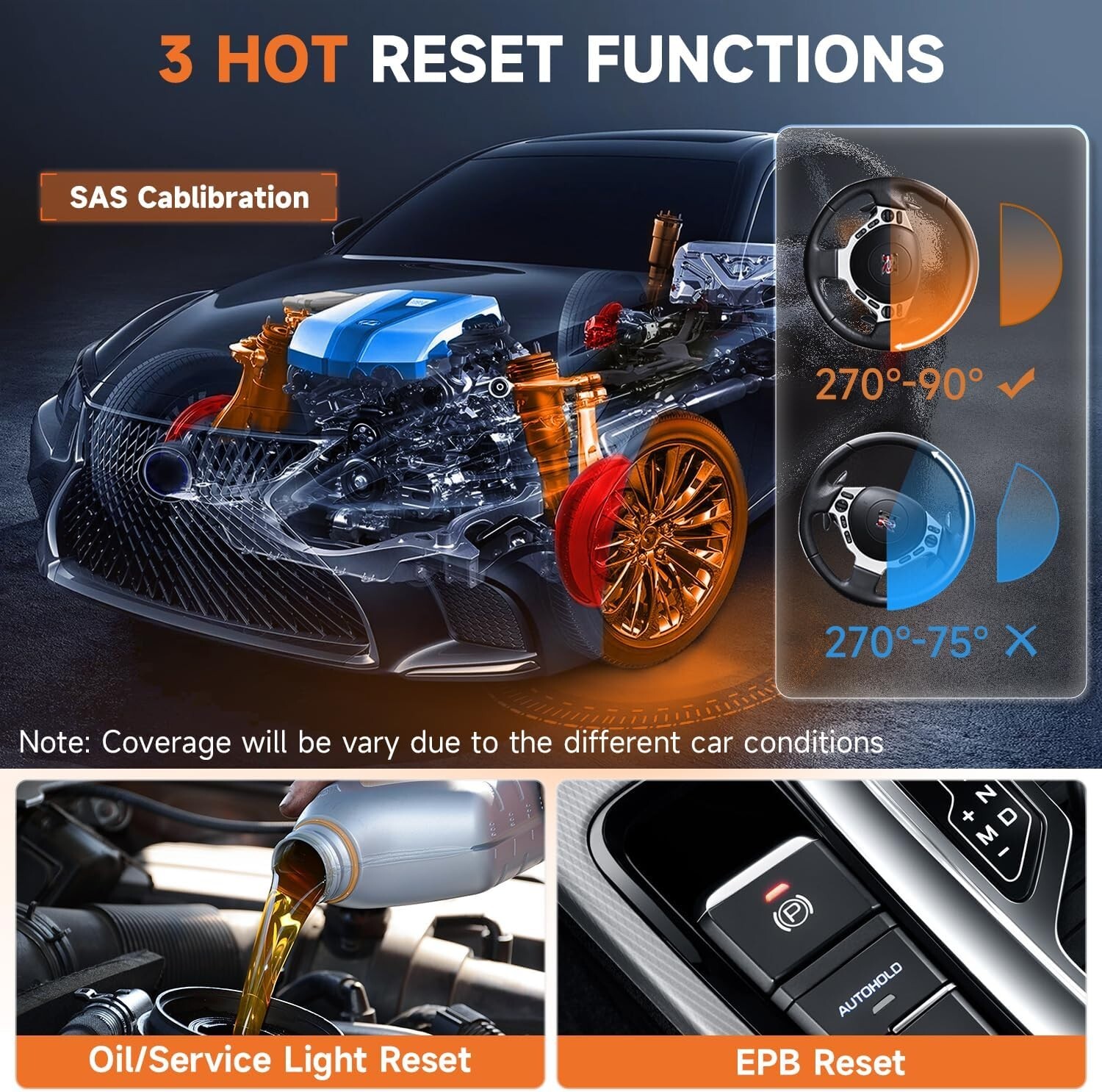 NT630 Plus Scanner with ABS and SRS Full Function, ABS Auto Bleed Car Diagnos...