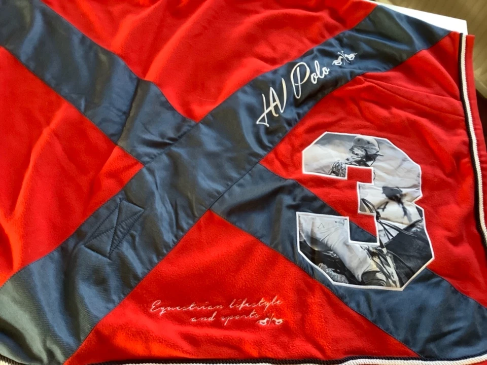 HV Polo Abschwitzdecke rot neuwertig 195 cm WB