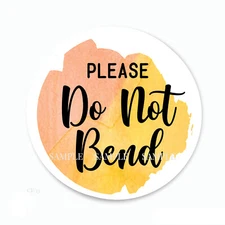 Please Do Not Bend Scrapbook Stickers Envelope Seals Mailing Stickers