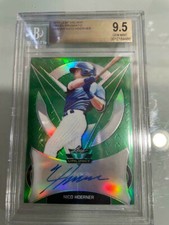NICO HOERNER 2019 LEAF VALIANT BASEBALL ON CARD AUTO - BGS 9.5 GEM MINT