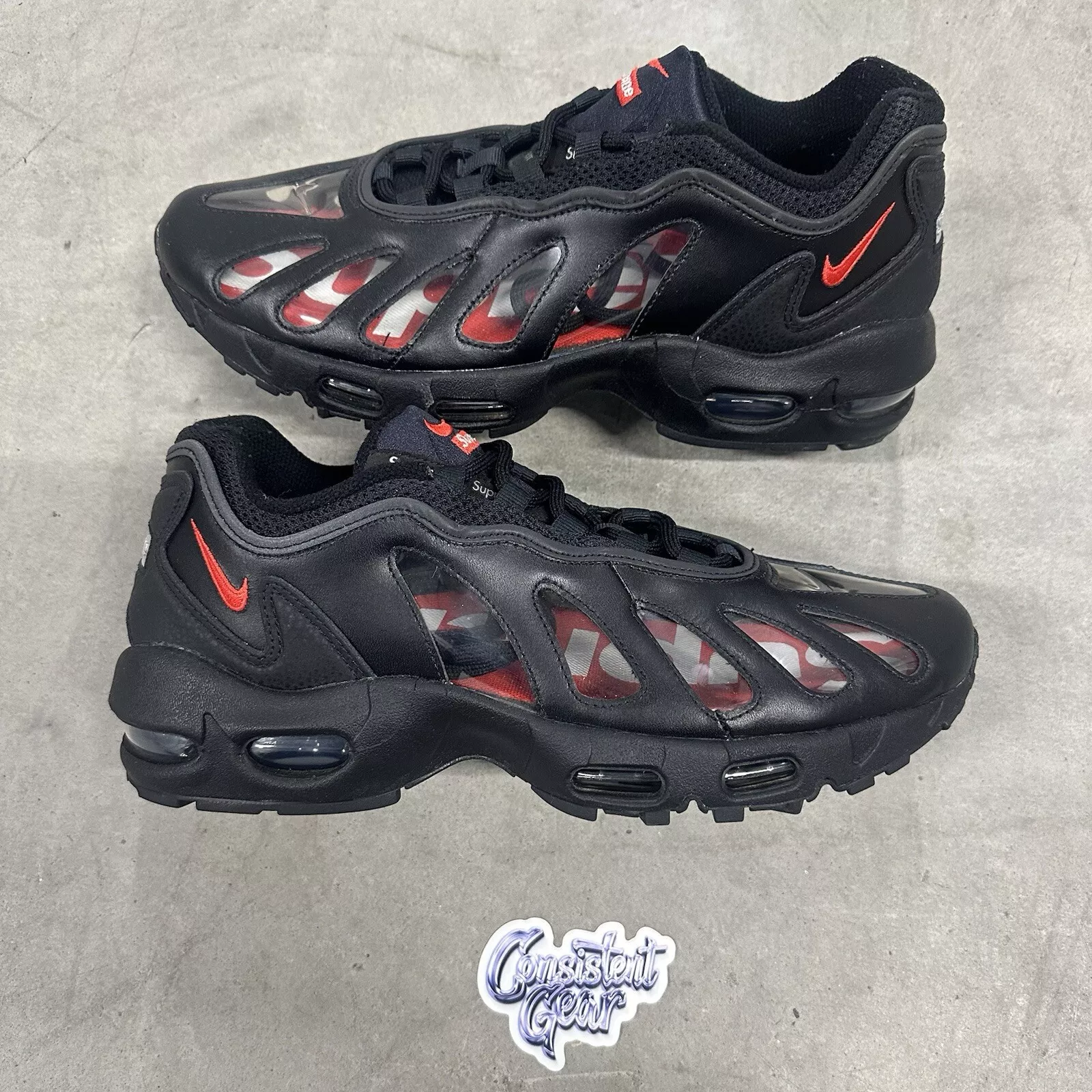 Nike Air Max 96 Supreme Noir   Taille 10M   CV7652 002 (Livraison Rapide)