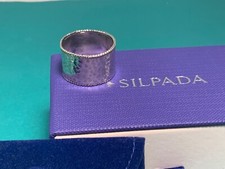 Silpada 925 Sterling Silver Dotted Size 9 Band Ring