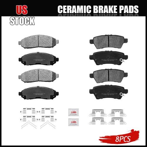 Front & Rear Ceramic Brake Pads for 2005 2012 Pathfinder 2006 2007