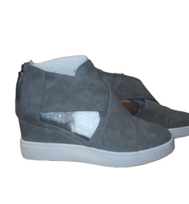 Journee Collection Criss Cross Sneaker Wedge Women Journee