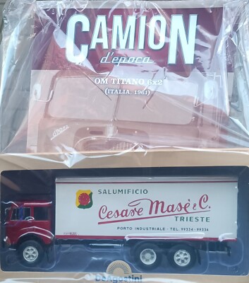 Om Titan 6x2 Cesar Masè&c (Italien 1961) Vintage Lkw 1:43 N. #61