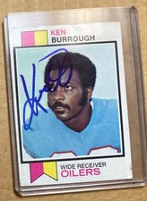 1973 Topps Ken Burrough #354 Autographed Card Houston Oilers
