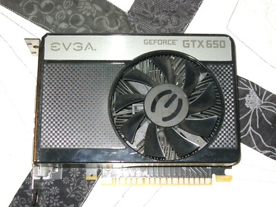 EVGA NVIDIA GEFORCE GTX 650 1GB GDDR5 PCIE VIDEO CARD 01G-P4-2650-KR ULEB-1(2)