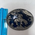 End Of Trail Men’s Belt Buckle By Siskiyou Blue Color Made In USA 1995 — photo 2