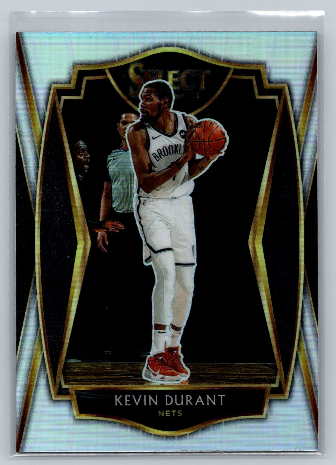 Kevin Durant 2020-21 Panini Select Premier Level Silver Prizm #101