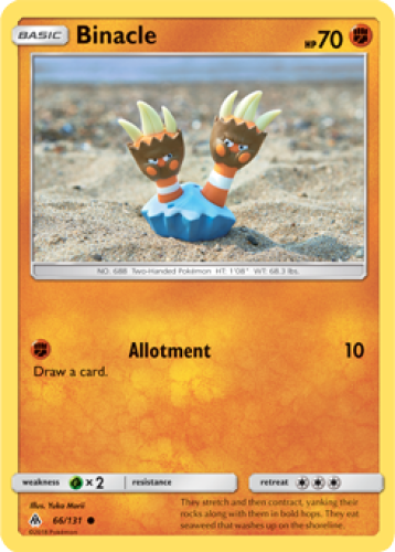 1x Binacle 66/131 Forbidden Light Pokemon TCG Card NM - Picture 1 of 1