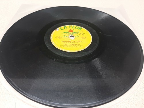 Trio Juventud Weekend Sin Ti / Corona De Oro La Flor G+ 78 RPM #303 - Picture 4 of 4