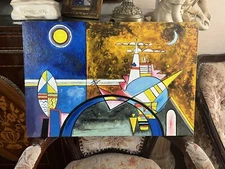 Wassily Kandinsky - Amazing Oil Canvas Painting - Abstract Style - Signed - A1