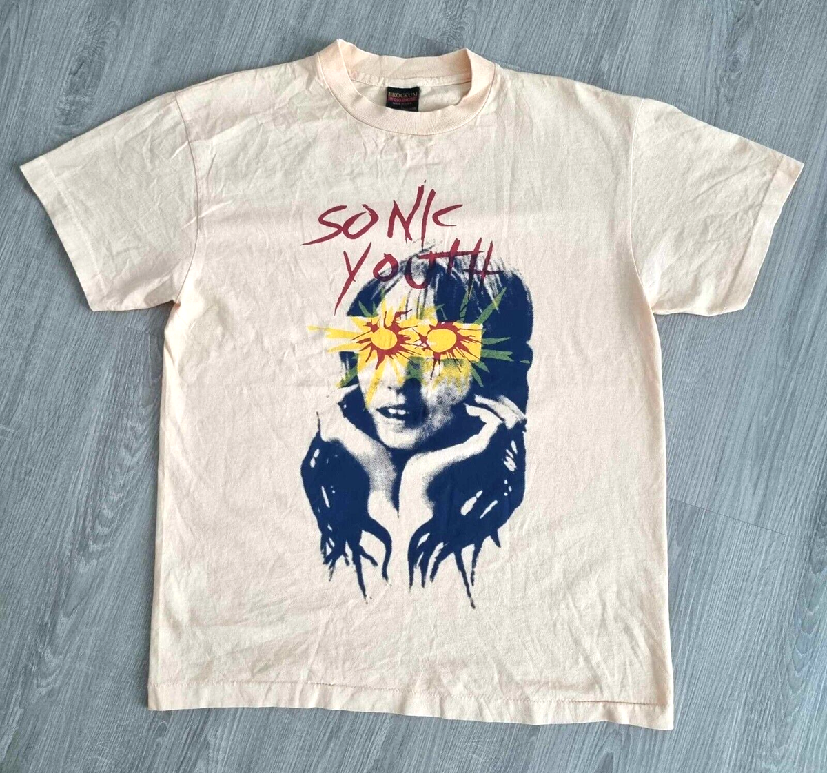 90s ￼USA製 Sonic Youth Nirvāṇa T Shirt 1991 T-Shirt vtg sonic youth blood on Brighton beach nirvana