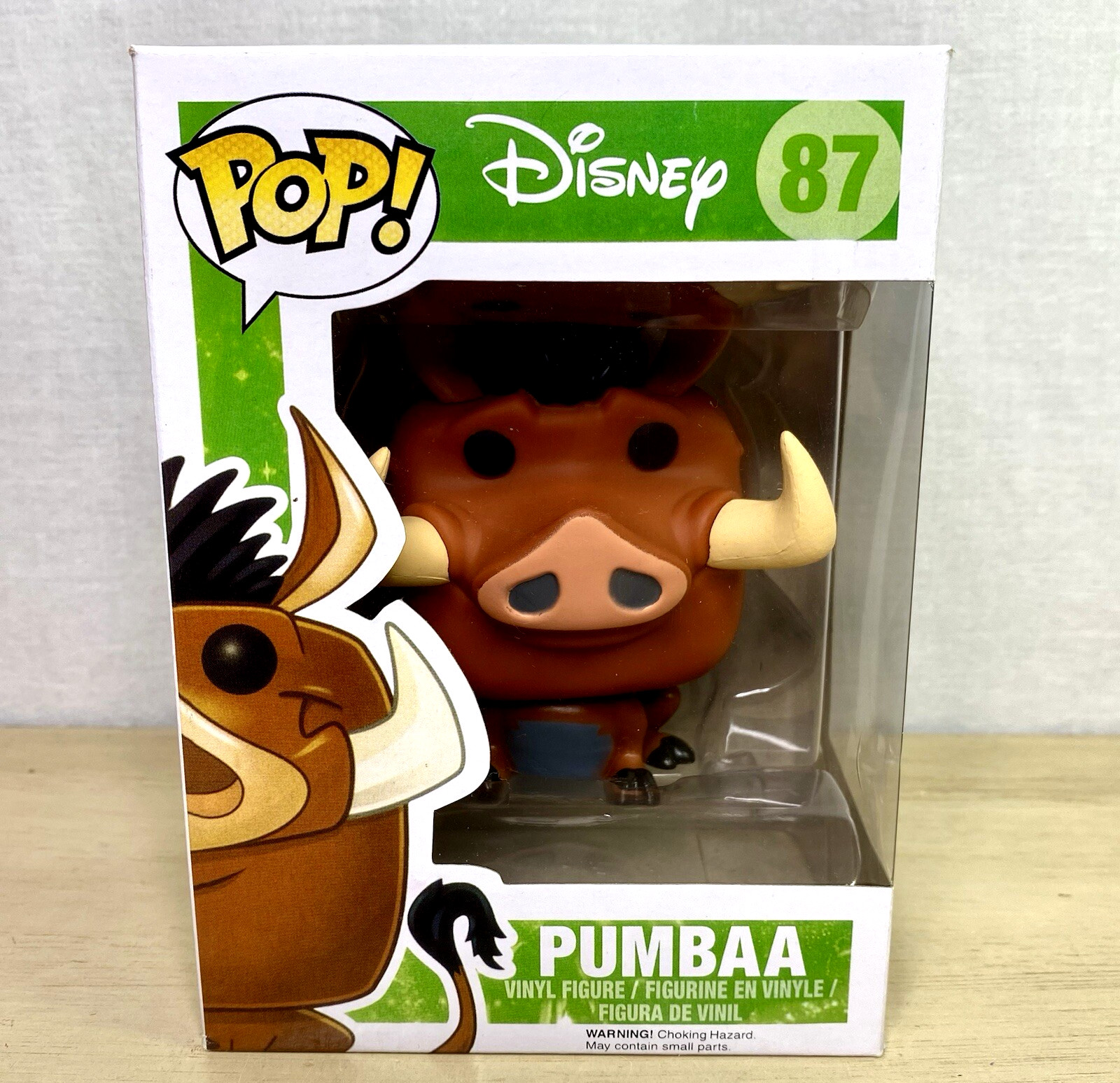 Funko Pop Vinyl Disney Pumbaa 87 Vaulted The Lion King Ernest Sabella