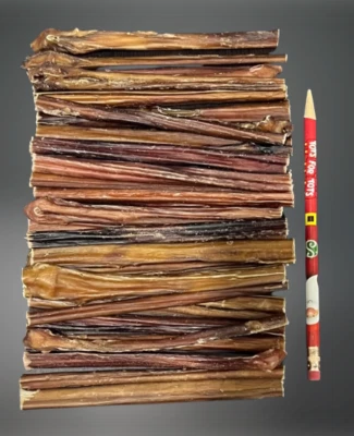 Bully Sticks 6" 100% Natural Beef Bully Sticks Dog Chews & Treats USA Material