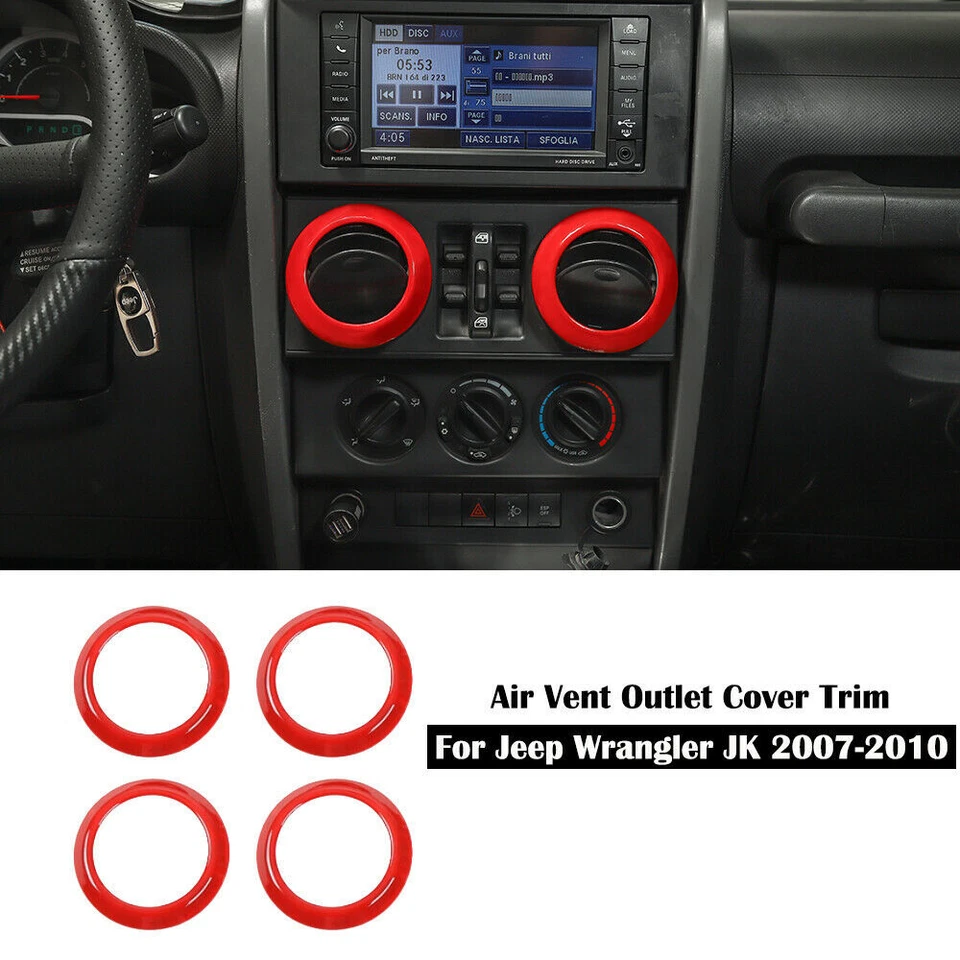 Interior Full Set Decoration Cover Trim Kit For Jeep Wrangler JK 2007-2010 20pcs Foto 4 de 4