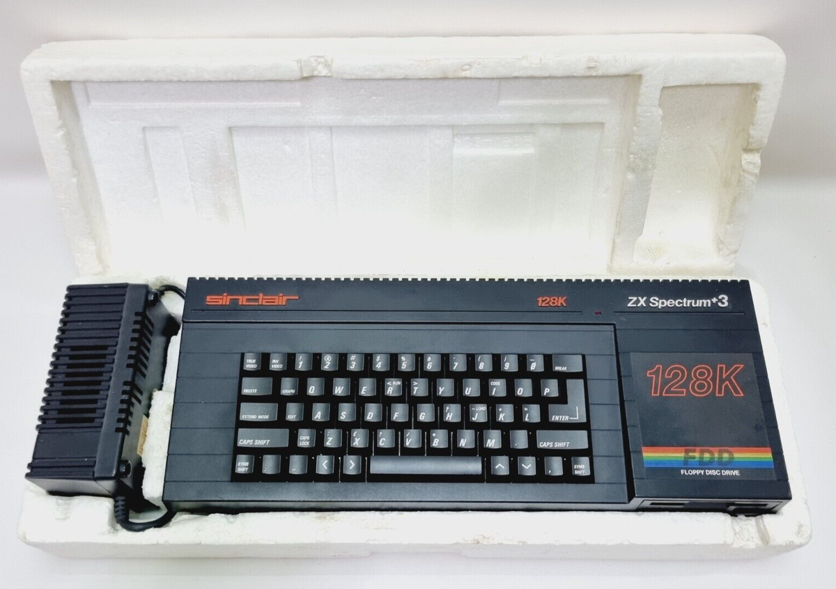 Vintage SINCLAIR ZX Spectrum +3 Computer - 128K - With box Vintage SINCLAIR ZX Spectrum +3 Computer - 128K - With box