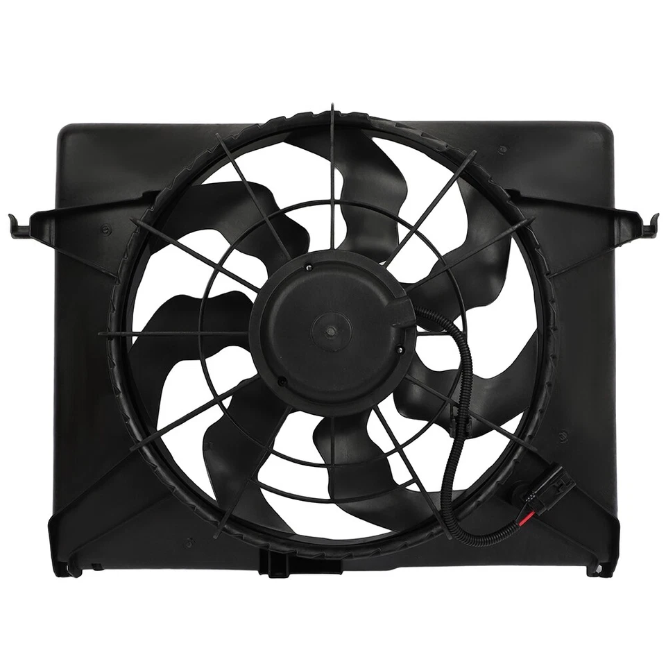 Conjunto de ventilador de refrigeración radiador eléctrico Hyundai Sonata 2006 2007 2008 2009 Foto 4 de 4