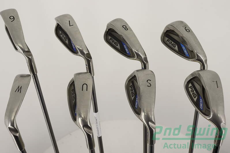 Ping G30 Iron Set 6-PW AW SW LW Graphite Senior Right Blue Dot +1