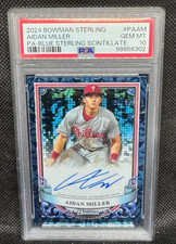 2024 Bowman Sterling Aidan Miller RC Auto PSA 10 #'d/25 GEM Phillies