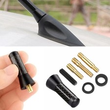 Car Bee Antenna Carbon Fibre Short Stubby Black Aerial Mast Universal Radio Car Bee Antenna Carbon Fibre Short Stubby Black Aerial Mast Universal Radio