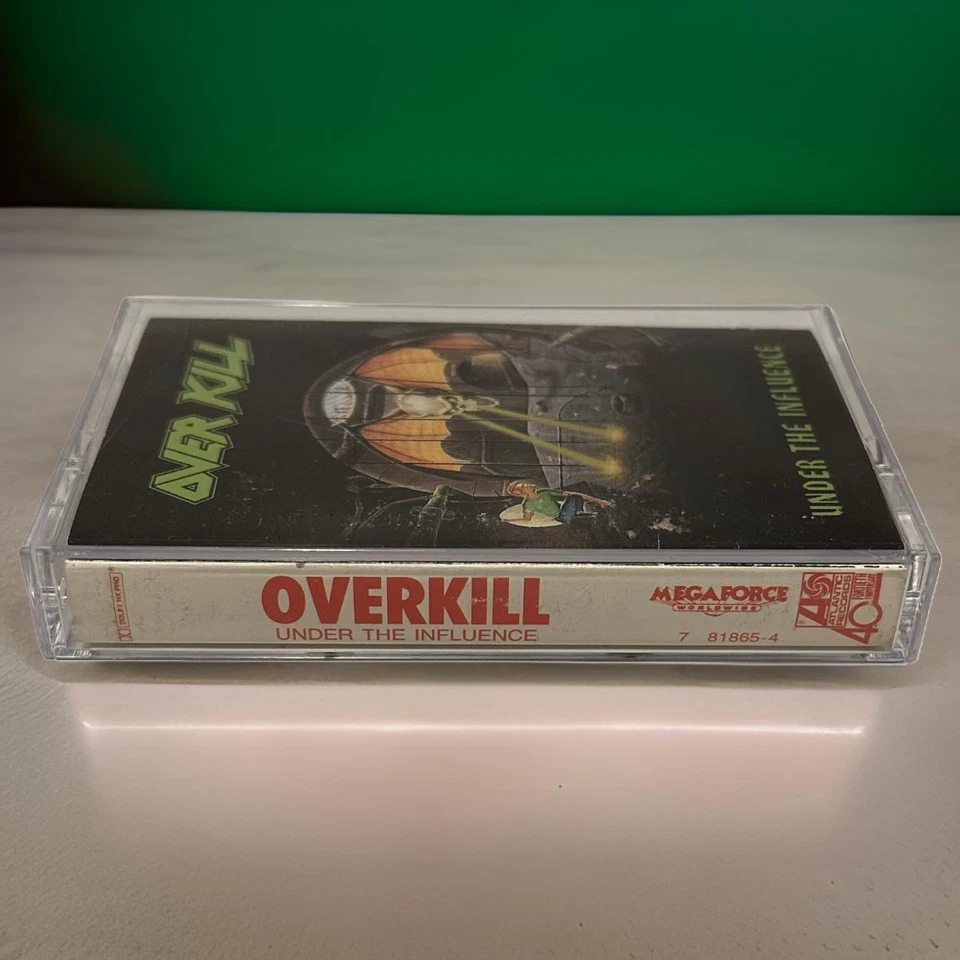•OVERKILL ~ UNDER THE INFLUENCE• ~1988 OG PRESSING~ (CASSETTE TAPE) - Image 4 of 4