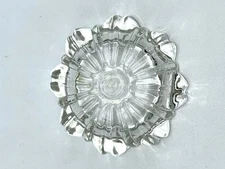 Vintage Mid Century Clear Glass Fluted Ashtray.