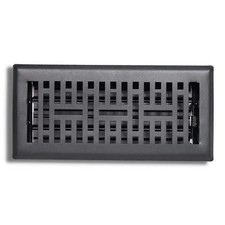 Sierra Grates Metro Matte Black Steel Floor Register