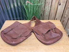 Weaver Chap Leather Western Saddle Bag Bags  Trail Ride  SOFT  Brown