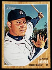 2011 Topps Heritage SET-BREAK #150 Miguel Cabrera EX or Better, (HUCK'S)