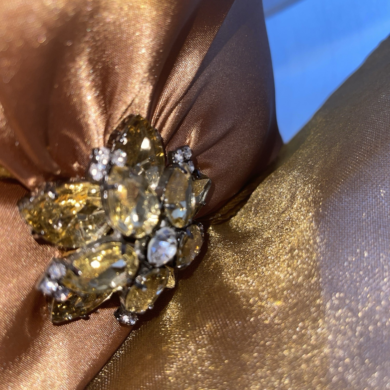 Ashro GoldFormal Statement Hat Sequined Derby Box… - image 15