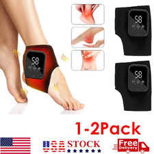 Electric Foot Ankle Massager Vibration Heating Ankle Brace Wrap for Pain Relief
