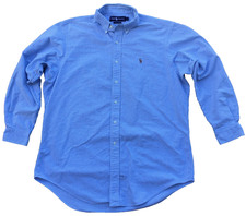 Ralph Lauren Shirt Mens 16.5 Long Sleeve Dress Button Down Preppy VTG 90s