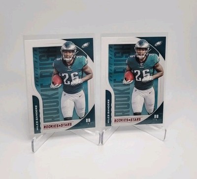 MILES SANDERS 2019 Panini R&S Rookies & Stars Rookie Rush (2) LOT DALLAS COWBOYS