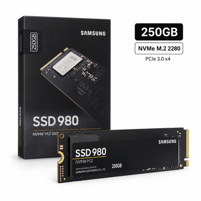 Samsung SSD 980 250GB NVMe M.2 2280 PCIe 3.0 Internal SSD MZ-V8V250BW New